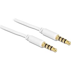 Kabel Delock Jack 3.5mm - Jack 3.5mm 0.5m biały (83439)