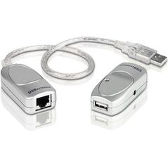 Adapter USB Aten USB - RJ45 Srebrny  (UCE60-AT)