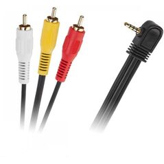 Kabel Jack 3.5mm - RCA (Cinch) x3 3m czarny (KPO2851L-3)