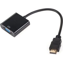 Adapter AV LechPol D-Sub (VGA) Mini - HDMI czarny (KOM0842)