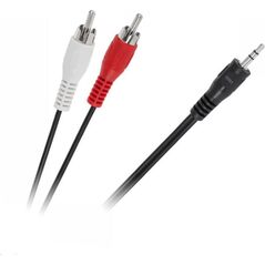 Kabel Jack 3.5mm - RCA (Cinch) x2 5m czarny (KPO2747-5)