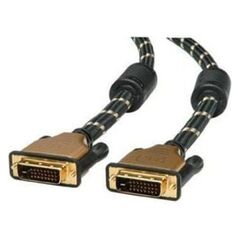 Kabel Roline 2m czarny złoty (11.04.5512)