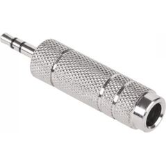 Adapter AV Jack 3.5mm - Jack 6.3mm srebrny (ZLA0322)