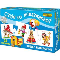 Adamigo Układanka Czyje to mieszkanko? Puzzle (6656)