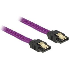 Delock SATA - SATA, 0.5m, Fioletowy (83691)