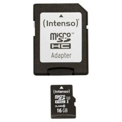 Karta Intenso Premium MicroSDHC 16 GB Class 10 UHS-I/U1  (3423470)