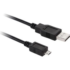 Kabel USB Cabletech USB-A - microUSB Czarny (KPO3874-1)