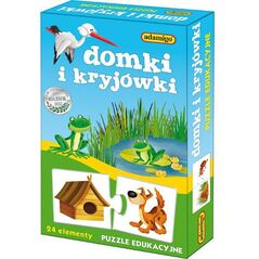 Adamigo Puzzle Edukacyjne Domki i Kryjówki (6670)