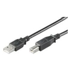 Kabel USB MicroConnect USB-A - USB-B 3 m Czarny (USBAB3B)