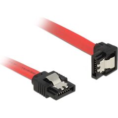Delock SATA - SATA, 0.3m, Czerwony (83978)