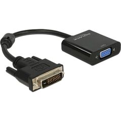 Adapter AV Delock DVI-D - D-Sub (VGA) czarny (65658)