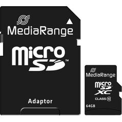 Karta MediaRange MicroSDXC 64 GB Class 10 UHS-I  (MR955)