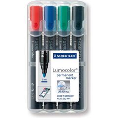 Staedtler Marker permanentny 4 kolory okrÄ…gĹ‚y