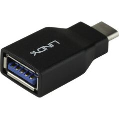 Adapter USB Lindy USB-C - USB Czarny  (41899)