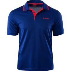 Hi-Tec Koszulka męska Polo Site blue print/high risk red r. M