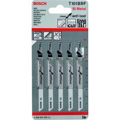 Bosch Brzeszczot do wyżynarek Clean for Hard Wood 100mm T 101BRF 5szt. (2.608.634.235)