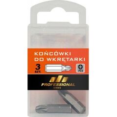 EPM Końcówki do wkrętarki PZ3 25mm 3szt. E-400-0376