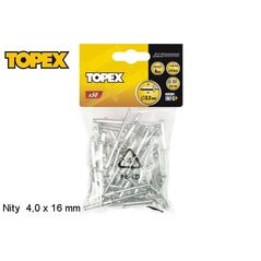Topex Nity aluminiowe 4x16mm 50szt. 43E404