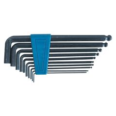 Mega Zestaw kluczy imbusowych hex typ L 1,5-10mm z kulką 10szt. (48210)