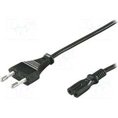 Kabel zasilający Goobay Kabel zasilający Euro CEE 7/16 - IEC 320 C7, 3m (95038)