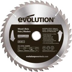 Evolution Piła widiowa TCT do cięcia drewna 230mm 40z (EVO-230-40-D)
