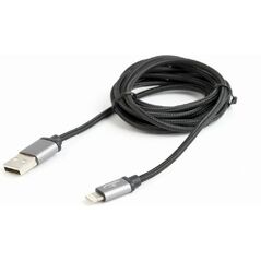 Kabel USB Gembird USB-A - Lightning 1 m Szary (CCB-mUSB2B-AMLM-6)