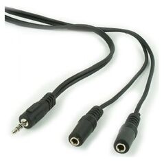 Kabel Gembird Jack 3.5mm - Jack 3.5mm x2 5m czarny (CCA-415)