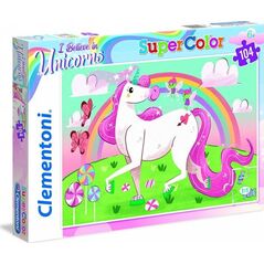 Clementoni Clementoni Puzzle 104 elementów Jednorożec briiliant