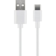 Kabel USB MicroConnect USB-A - USB-C 2 m Biały (USB3.1CCHAR2W)