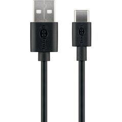 Kabel USB Goobay USB-A - USB-C 2 m Czarny (59122)