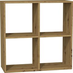 Topeshop REGAŁ KOMOROWY SZAFKA MALAX 2X2 DĄB ARTISAN