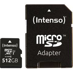 Karta Intenso Premium MicroSDXC 512 GB Class 10 UHS-I/U1  (3423493)