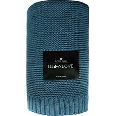 LullaLove Koc Bambusowy 120x100cm Petrol Lullalove