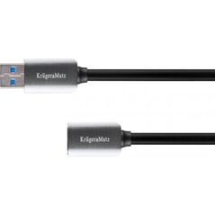Kabel USB Kruger&Matz USB-A - USB-A 1 m Czarny (KM0336)