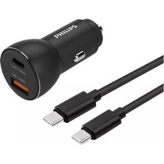 Ładowarka Philips 1x USB-A 1x USB-C 3 A  (DLP2521C/00)