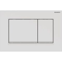 Przycisk spłukujący Geberit Przycisk uruchamiający Geberit Sigma30, przedni, biały mat-biały-biały mat, easy-to-clean [1/10]