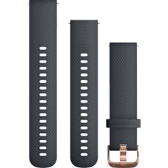 Garmin Garmin Pasek silikonowy na nadgarstek Quick Release 20 (granatowy / różowe złoto)