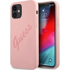 Guess Etui Guess GUHCP12SLSVSPI Apple iPhone 12 mini różowy/pink hardcase Script Vintage