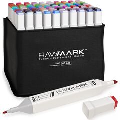rawmark Promarkery alkoholowe purePRO zestaw 80 kolorów