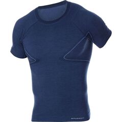 Brubeck SS11710 Koszulka męska z krótkim rękawem ACTIVE WOOL grafitowy M