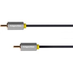 Kabel Kruger&Matz RCA (Cinch) - RCA (Cinch) 0.5m szary (KM1200)
