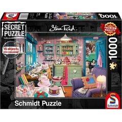 Schmidt Spiele Puzzle PQ 1000 (Secret Puzzle) Pokój babci G3