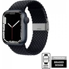 Crong Pasek pleciony Crong Wave Band do Apple Watch 38/40/41 mm grafitowy