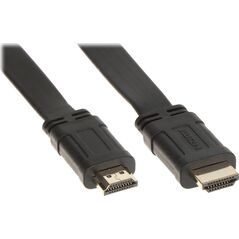 Kabel HDMI - HDMI 2m czarny (HDMI-2.0-FL)