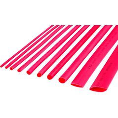 Cabletech Rurka termokurczliwa 2.5mm x 1m czerwona (LEC-NAR0254.1)