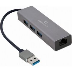 HUB USB Gembird 1x RJ-45  + 3x USB-A 3.0 (A-AMU3-LAN-01)