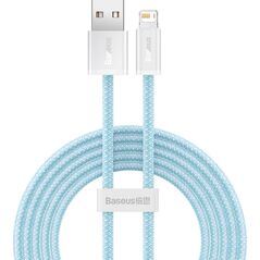 Kabel USB Baseus USB-A - Lightning 1 m Turkusowy (BSU3007BLU)