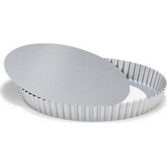 Patisse kształt quiche z luźnym dnem 28 cm stal srebrna