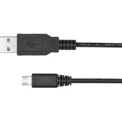 Kabel USB Kruger&Matz USB-A - microUSB 1 m Czarny (KM0359)