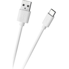 Kabel USB Foxconn USB-A - USB-C 1 m Biały (GSM1000W)